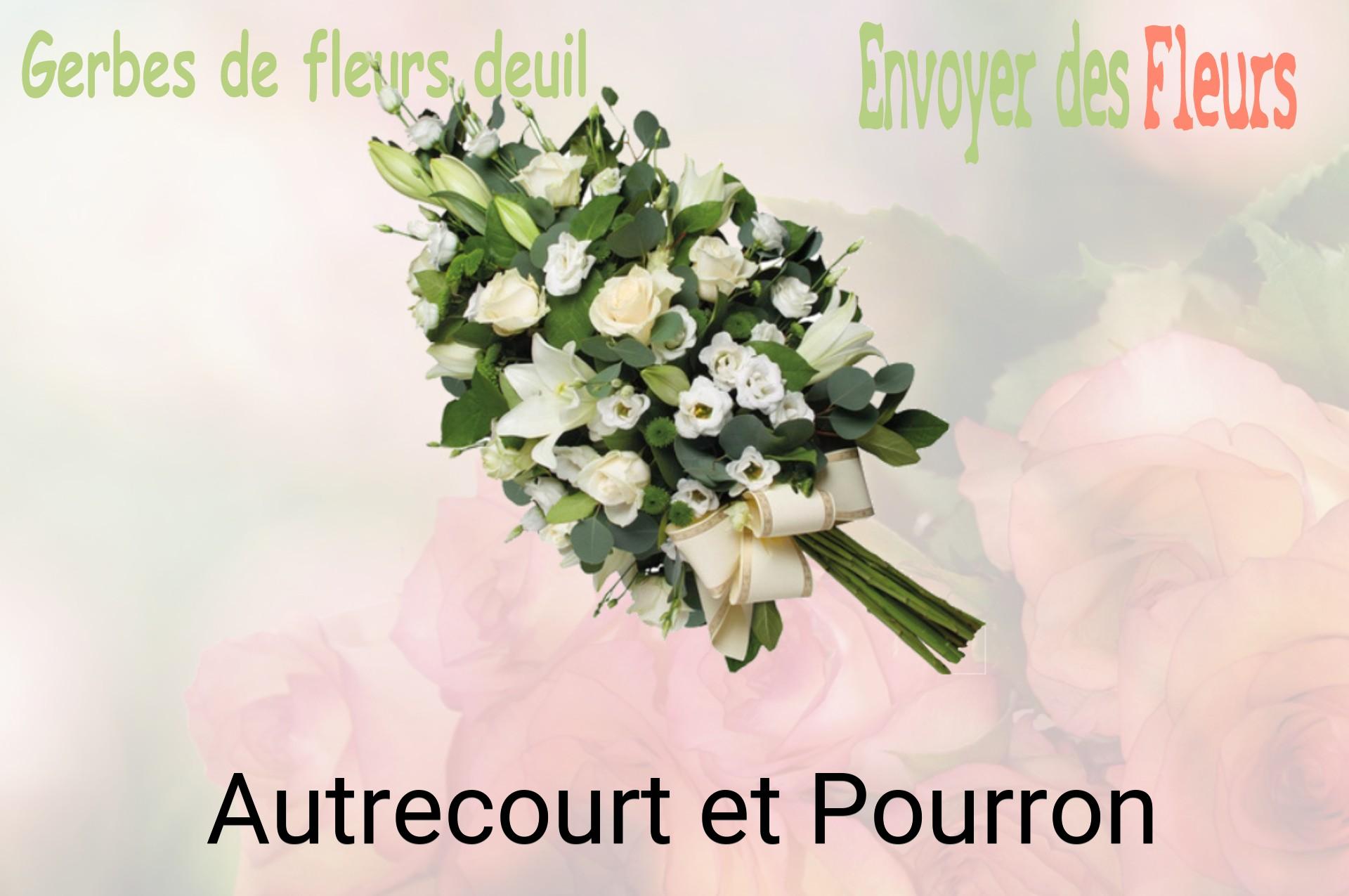 Gerbe de fleurs de deuil livrée à Autrecourt-et-Pourron